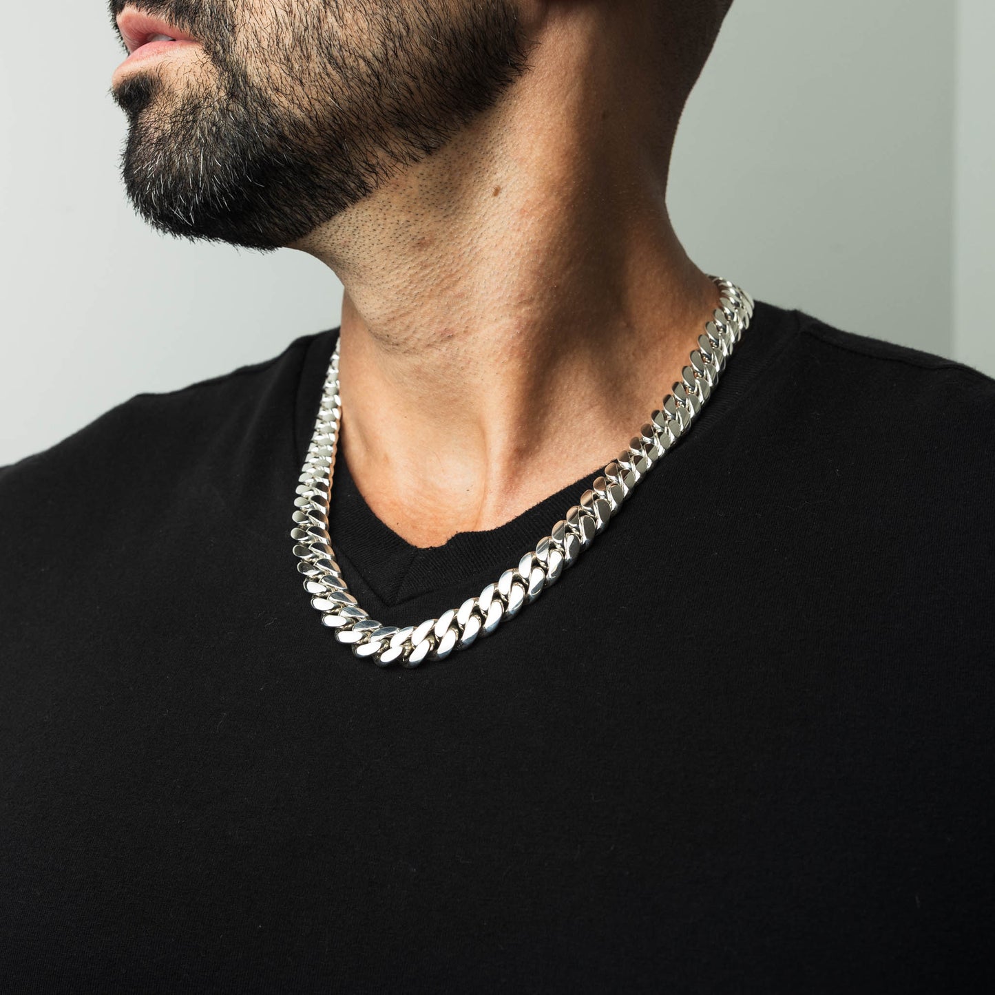 999 Handmade Silver Miami Cuban Chain 12mm