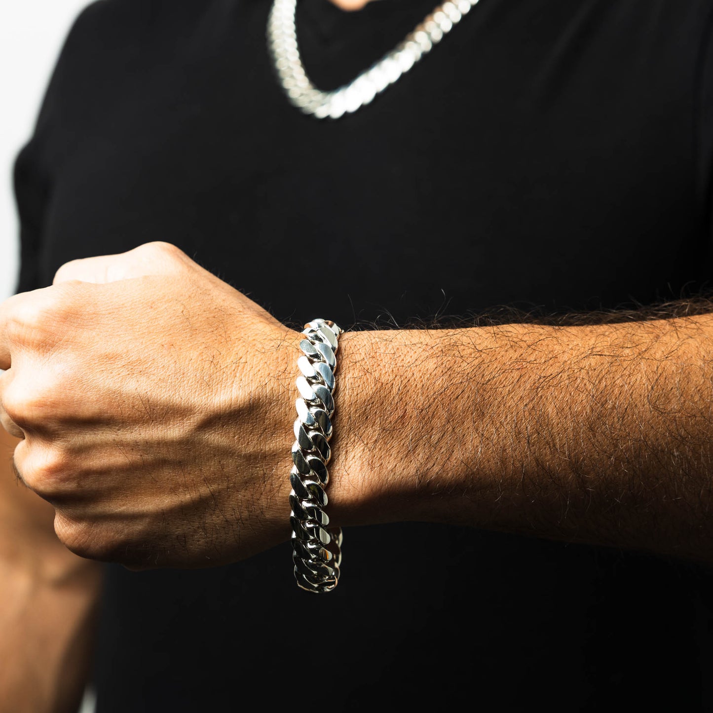 999 Handmade Silver Miami Cuban Bracelet 12mm