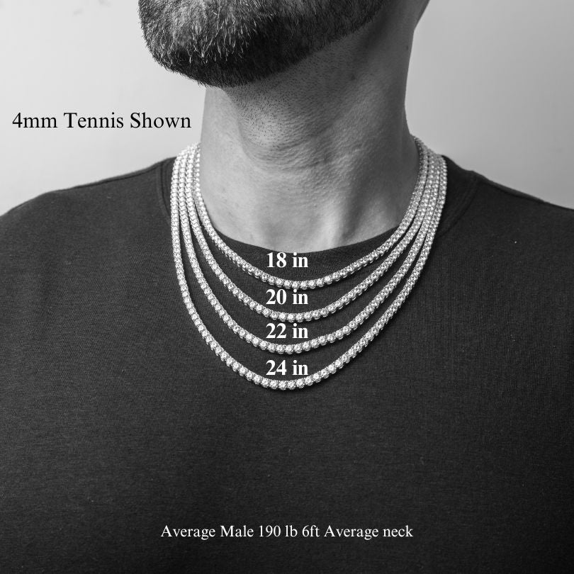 4mm Tennis Chain Moissanite