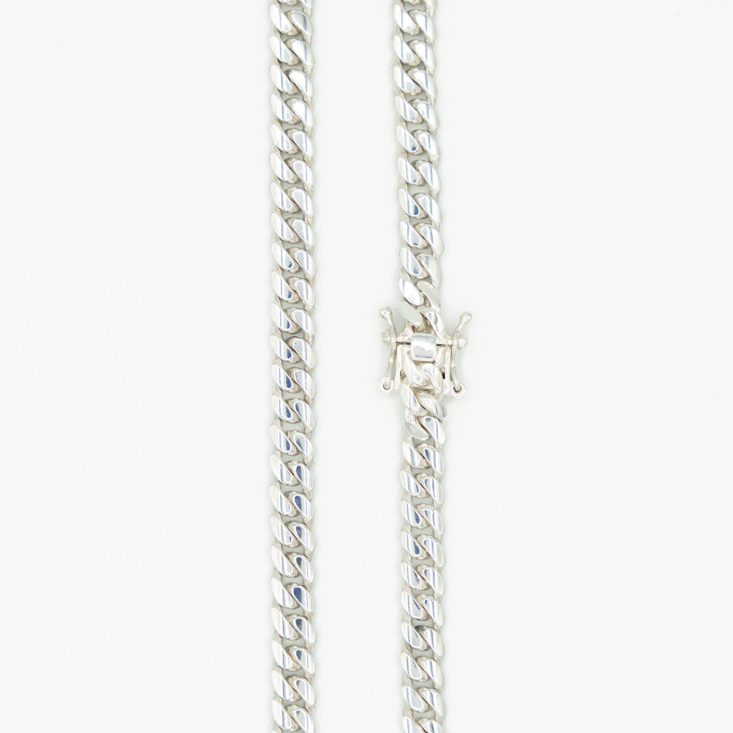 Pure Silver Miami Cuban Chain 8mm