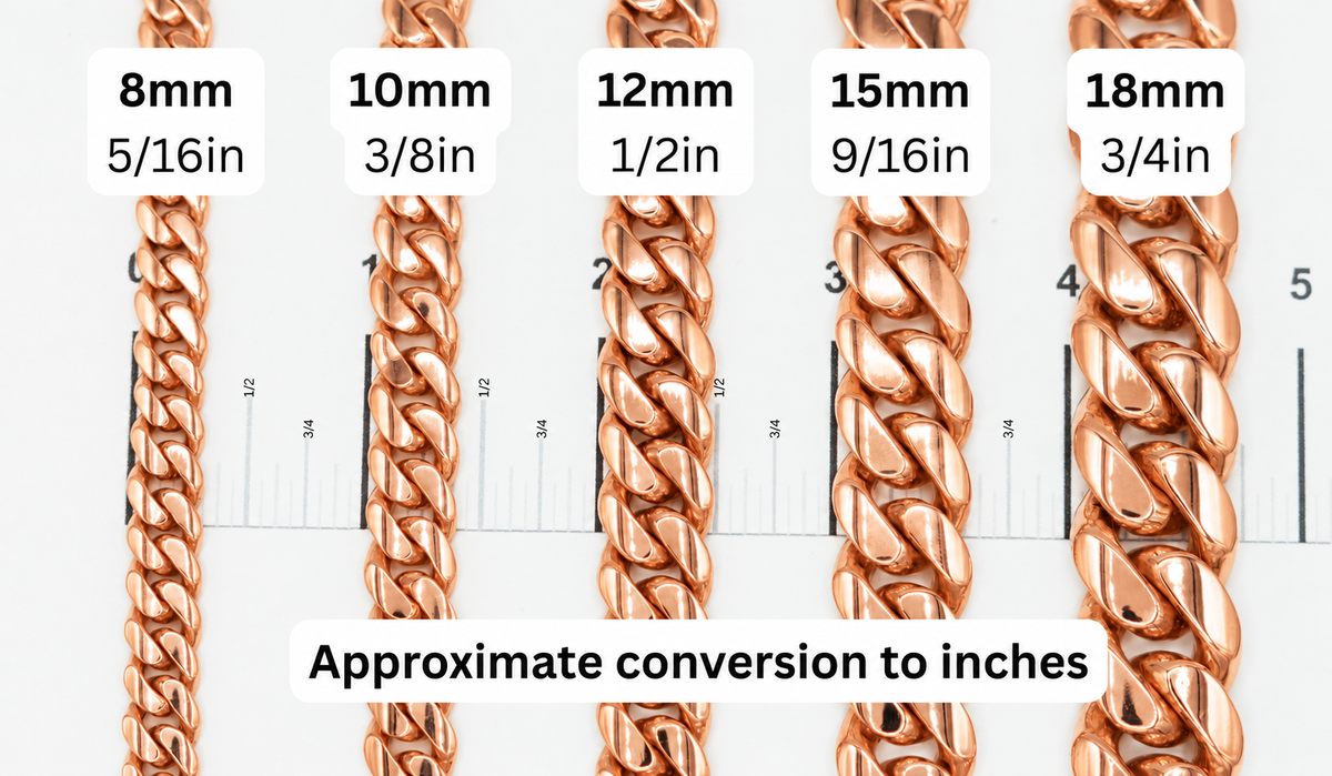 Copper Miami Cuban Bracelet 15mm