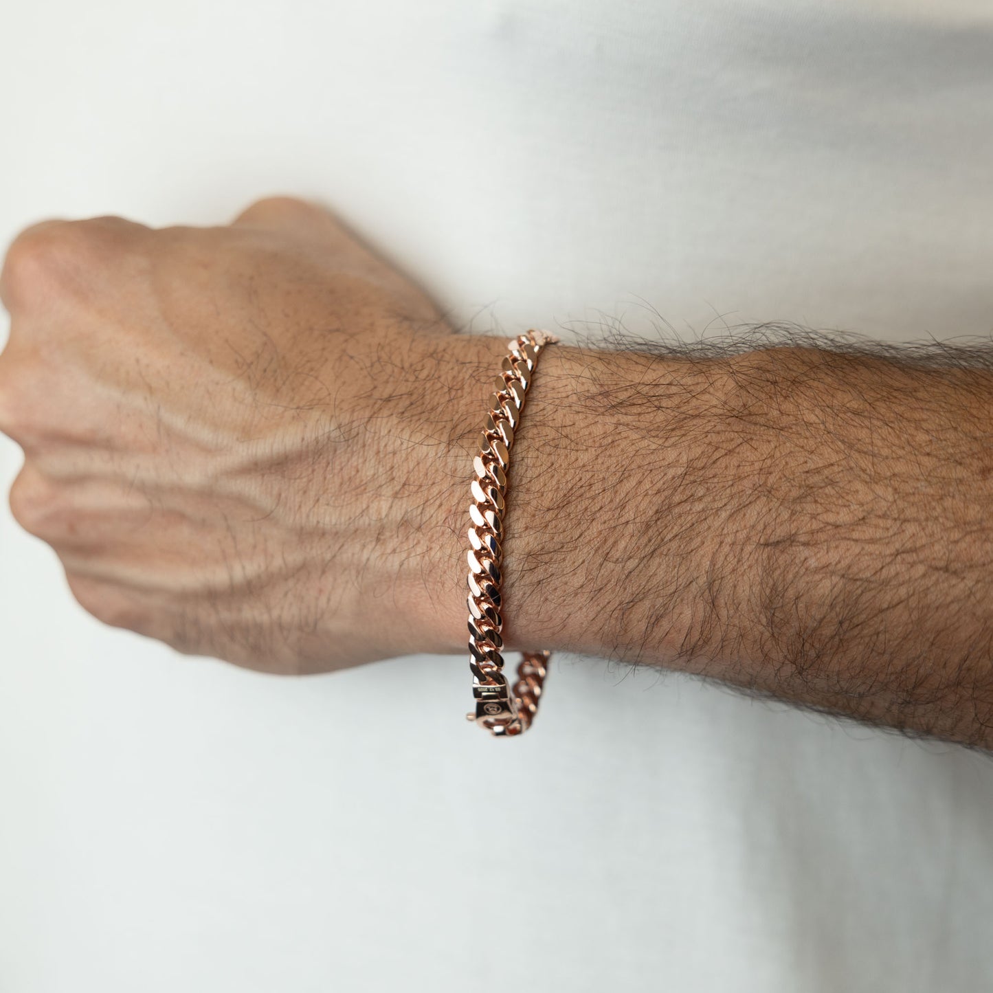 Rose Gold Miami Cuban Bracelet 7mm