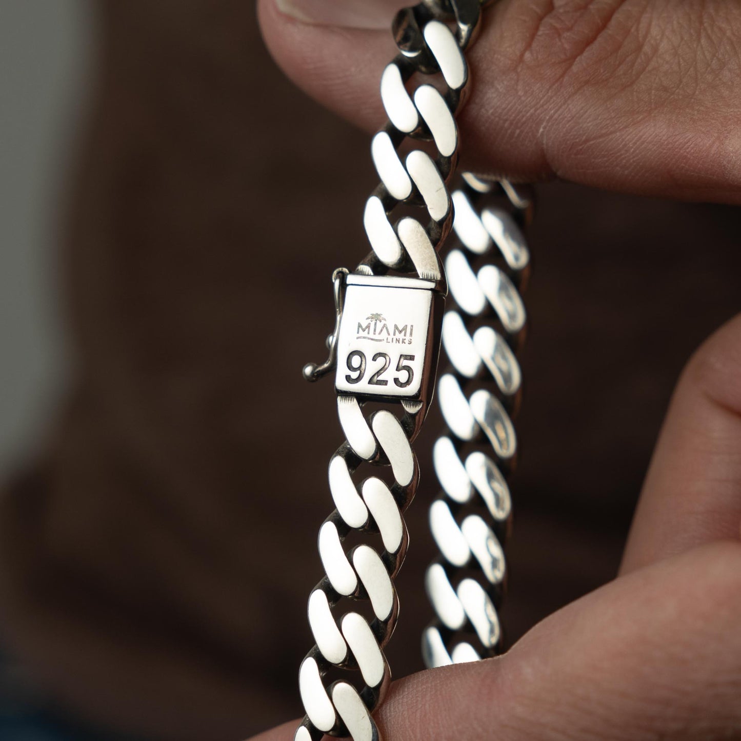 Handmade Silver Miami Cuban Bracelet 9mm