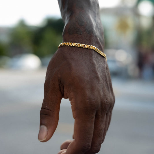 Gold Miami Cuban Bracelet 5mm