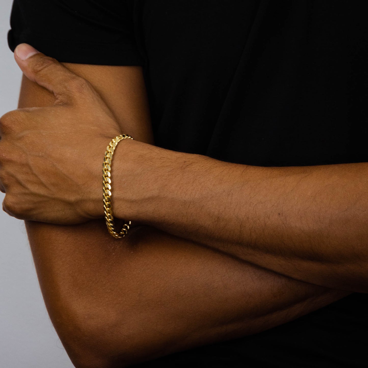 Gold Miami Cuban Bracelet 7mm