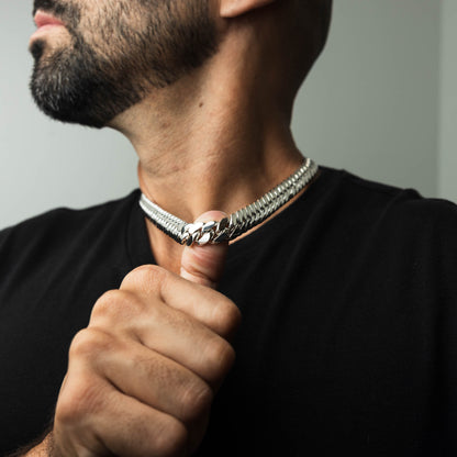 999 Handmade Silver Miami Cuban Chain 12mm