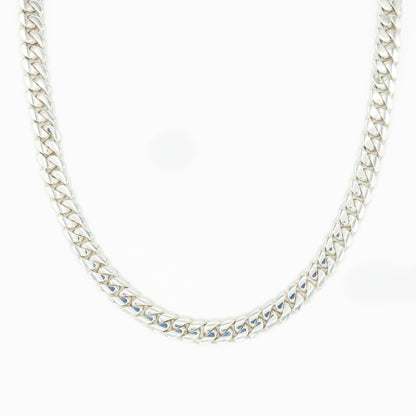 999 Handmade Silver Miami Cuban Chain 12mm
