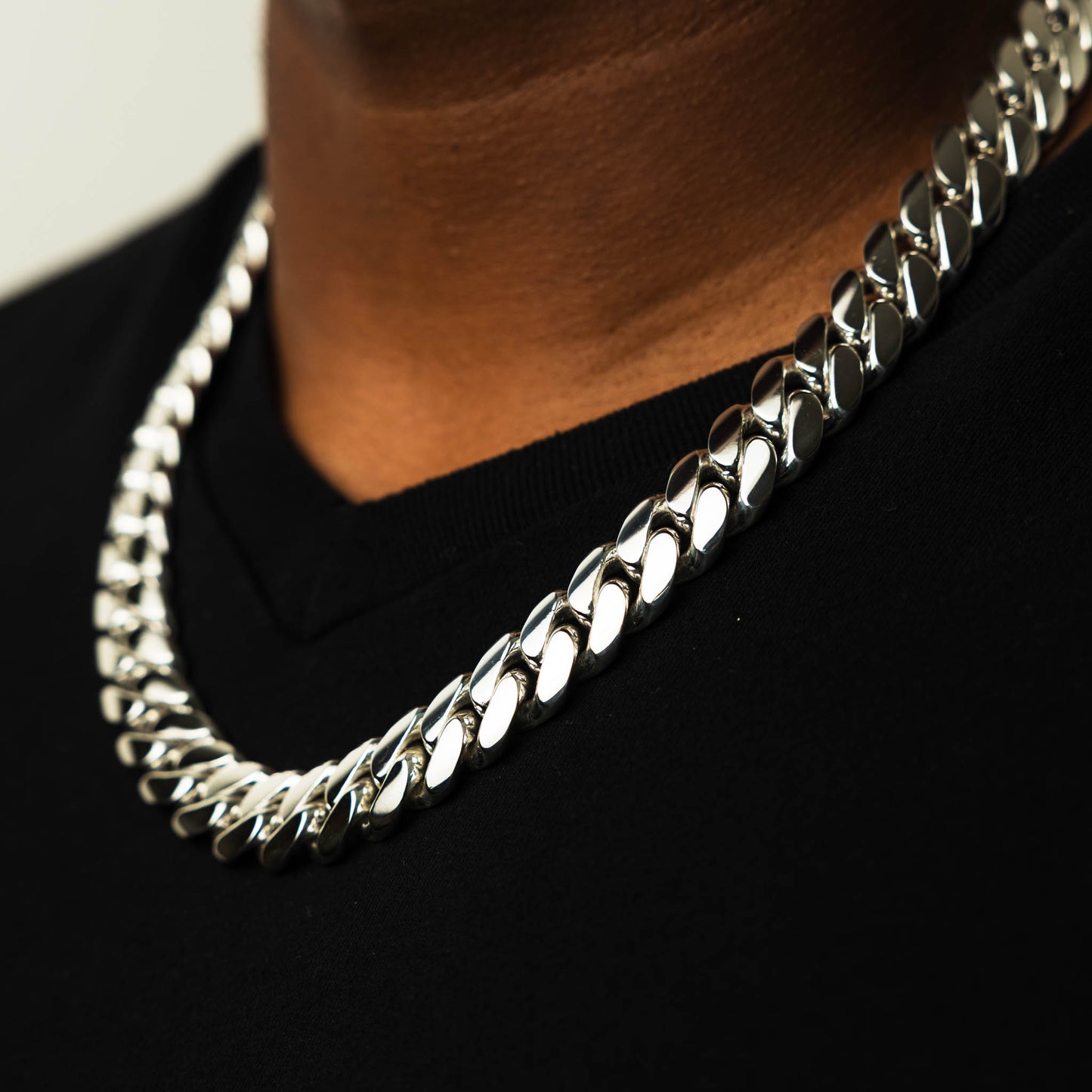 999 Handmade Silver Miami Cuban Chain 15mm