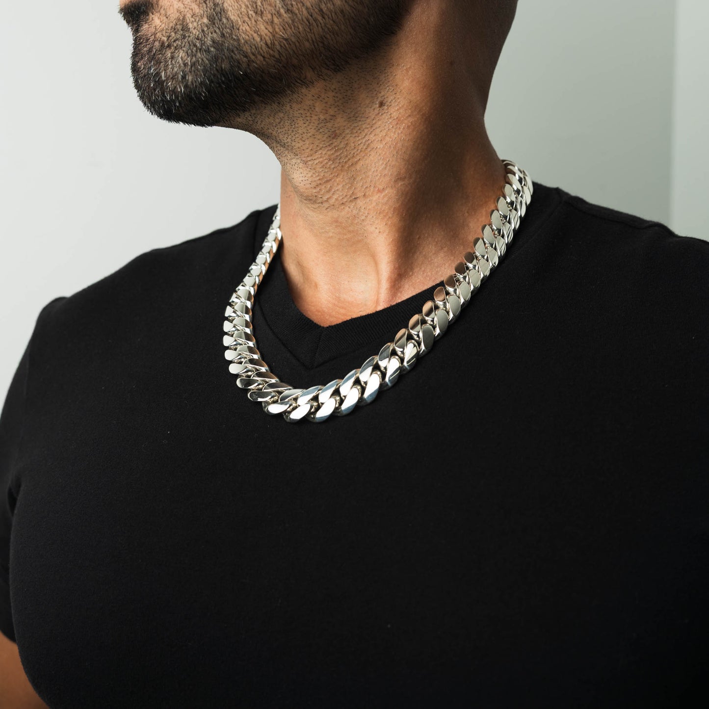 999 Handmade Silver Miami Cuban Chain 18mm