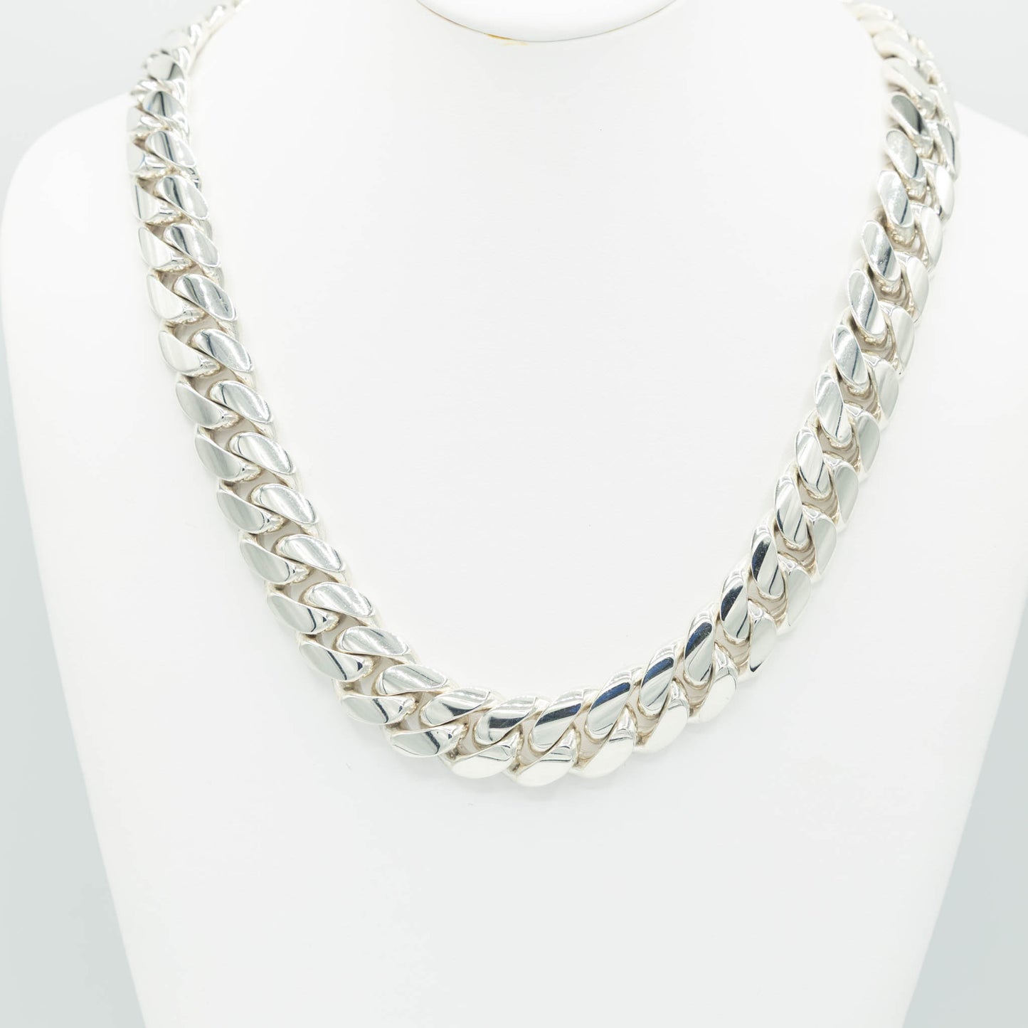 999 Handmade Silver Miami Cuban Chain 18mm