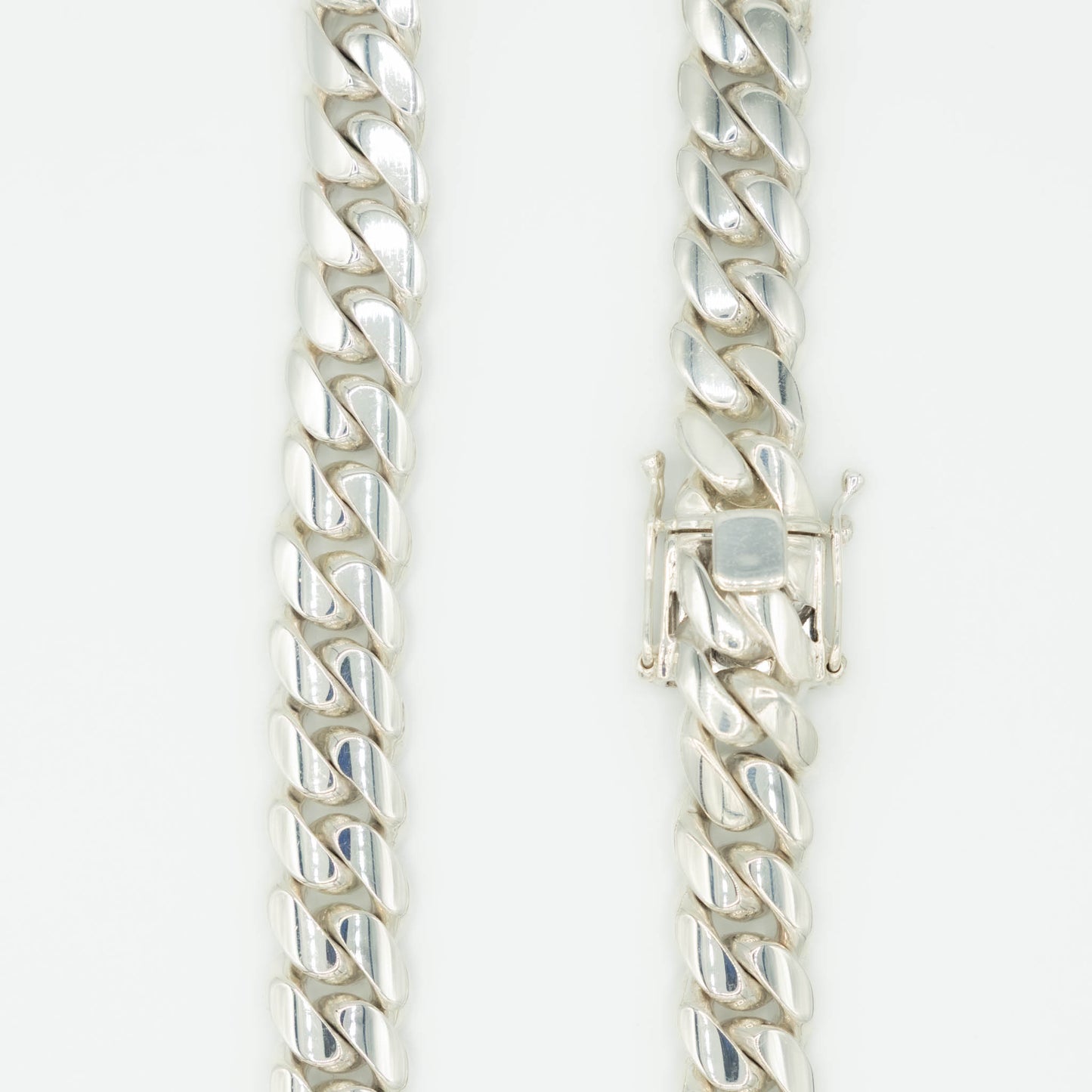 999 Handmade Silver Miami Cuban Chain 18mm