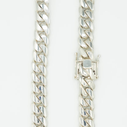 999 Handmade Silver Miami Cuban Chain 18mm