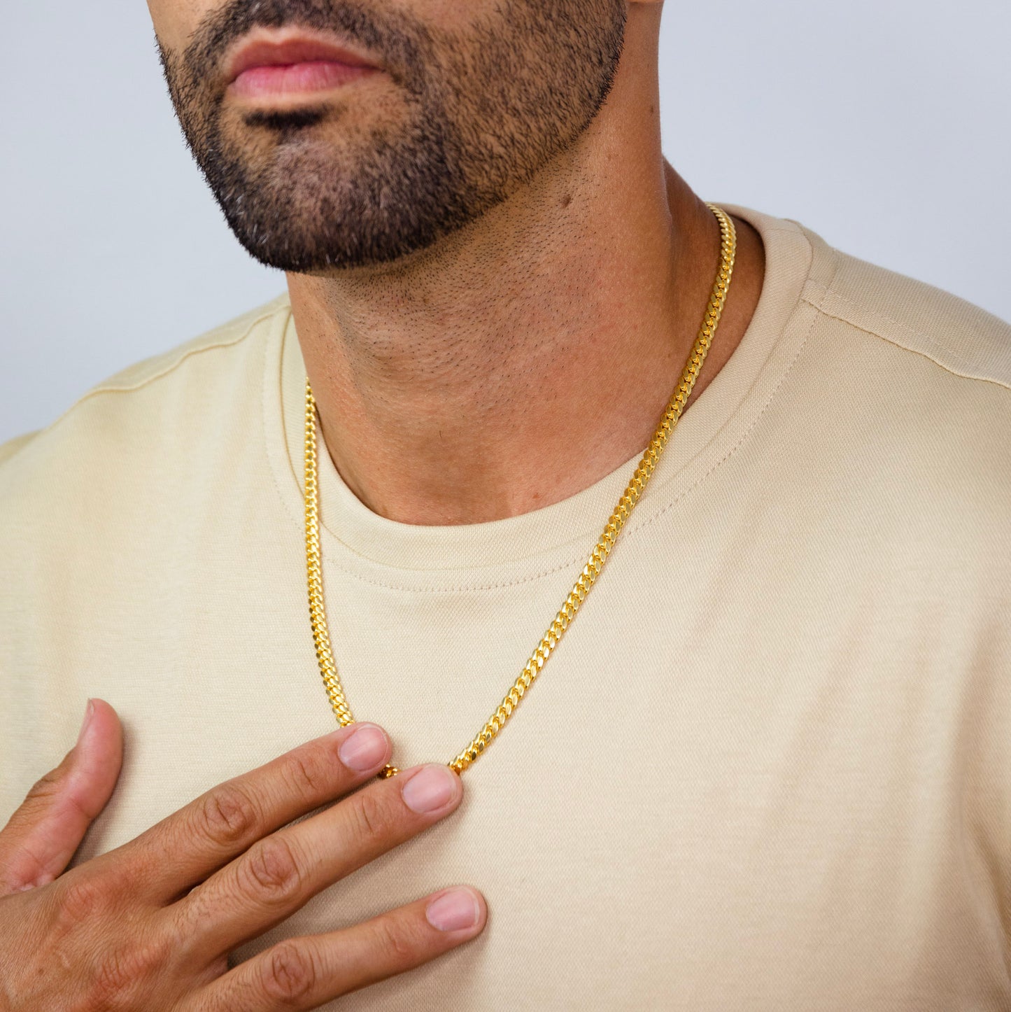 18K Solid Gold Miami Cuban Chain 5mm