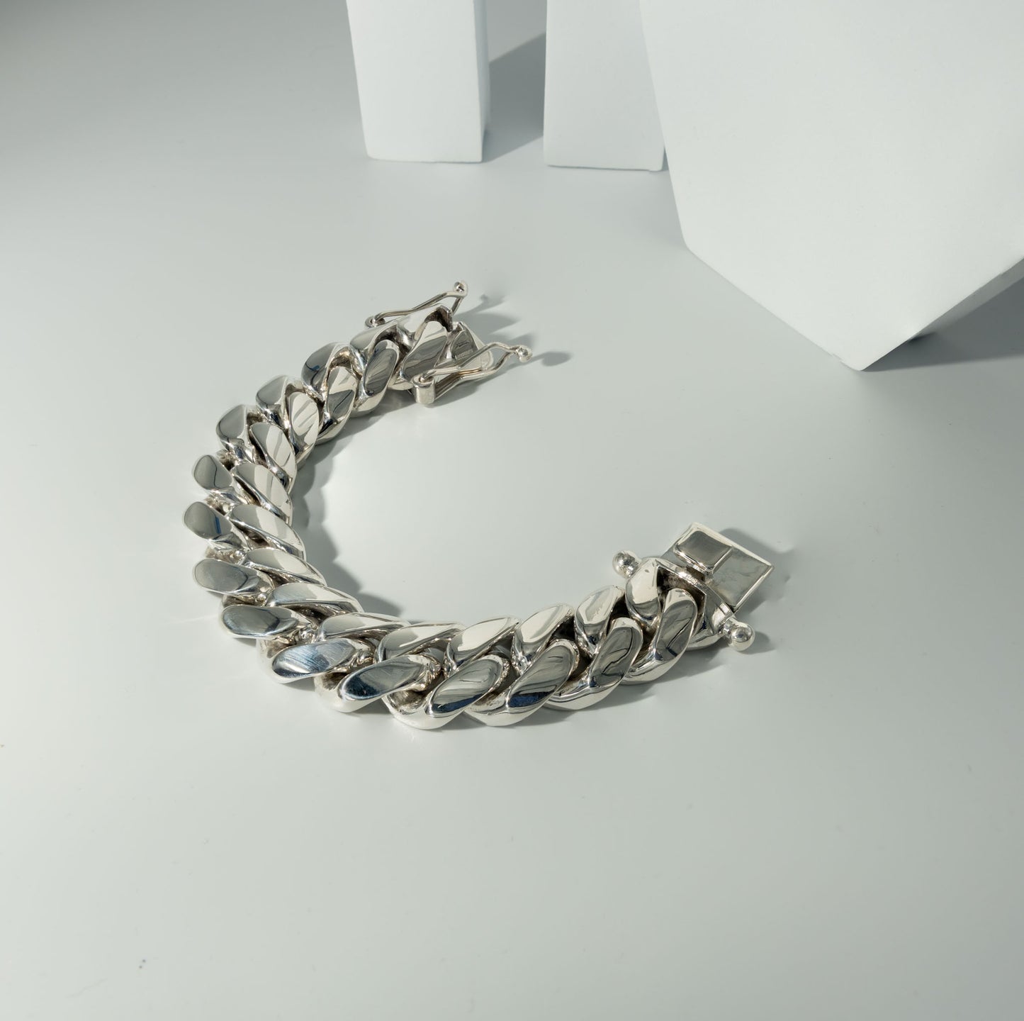 999 Handmade Silver Miami Cuban Bracelet 22mm