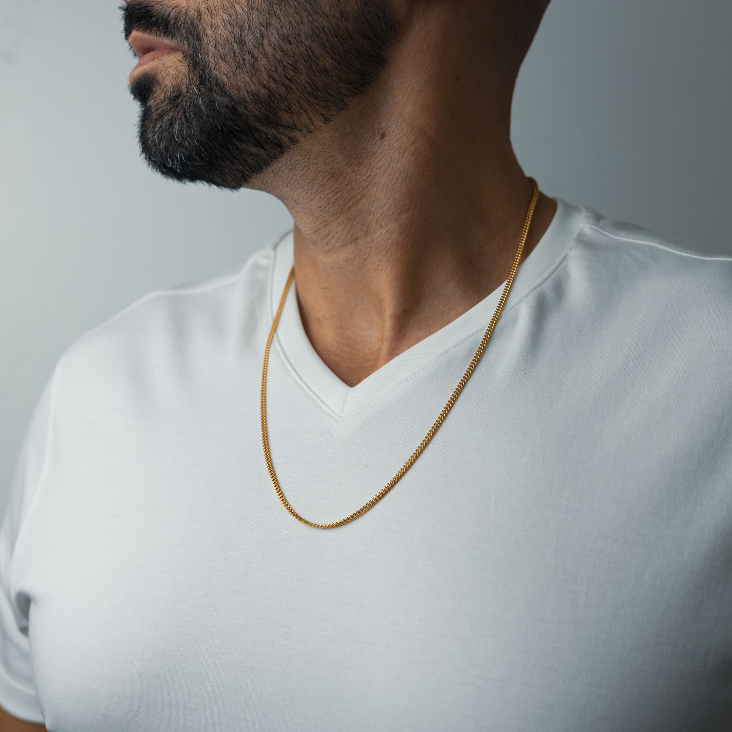 Gold Miami Cuban Chain 3.5mm - Made in the USA