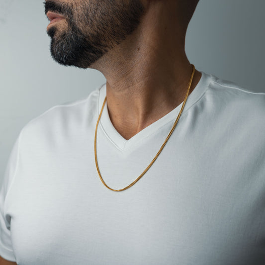 Gold Miami Cuban Chain 3.5mm - Made in the USA