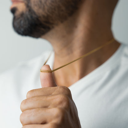 Gold Miami Cuban Chain 3.5mm - Made in the USA