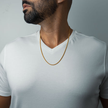 Gold Miami Cuban Chain 3.5mm - Made in the USA