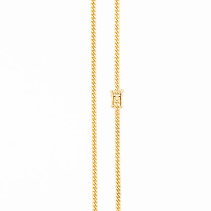 Gold Miami Cuban Chain 3.5mm - Made in the USA