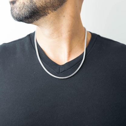 3mm Silver Franco Chain
