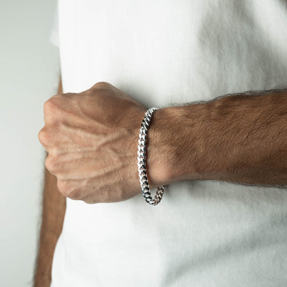 High Polish Miami Cuban Bracelet 7mm