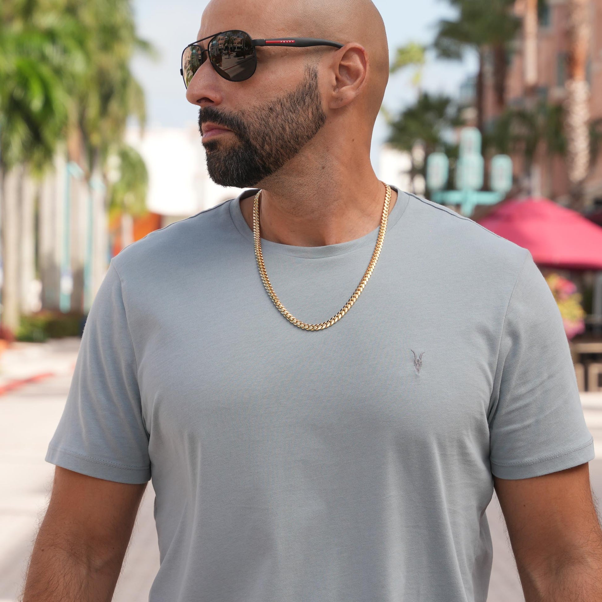 7mm 22 Inch Cuban Link 22 Inch 7mm 925 Sterling Silver Solid Men's