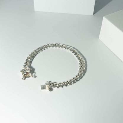 Pure Silver Miami Cuban Bracelet 8mm