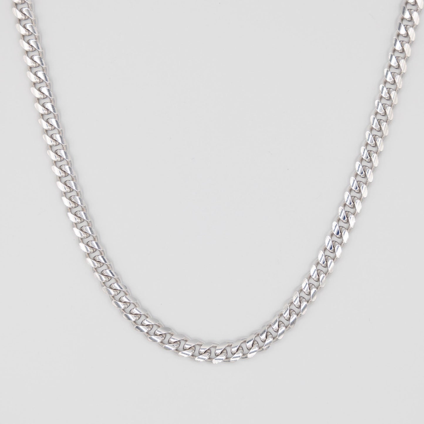 Silver Miami Cuban Chain 8mm