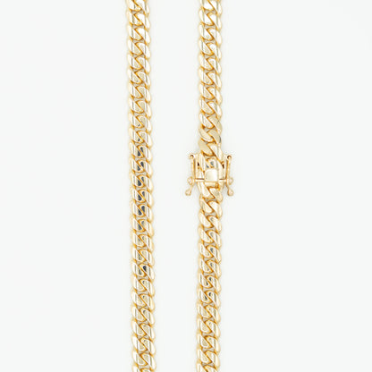 Solid Gold Miami Cuban Chain 9mm