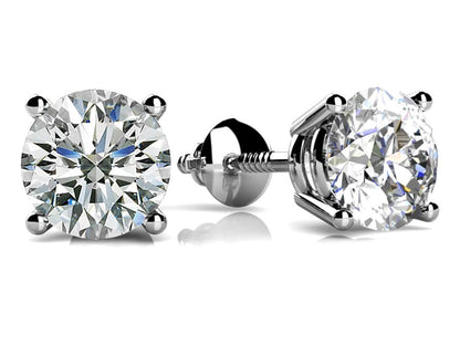 1 cwt. Classic Four Prong Diamond Studs