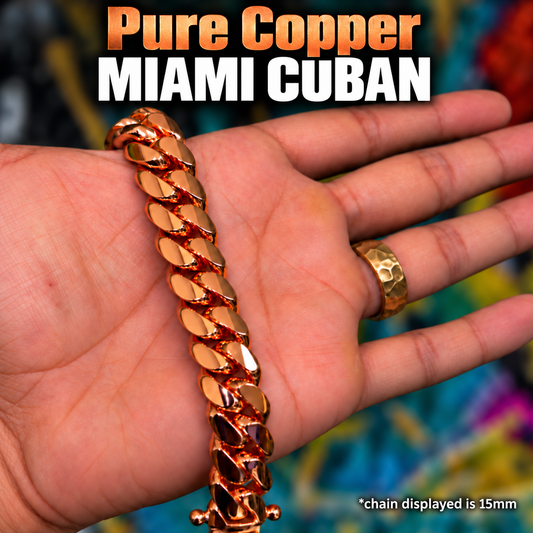 Copper Miami Cuban Bracelet 12mm