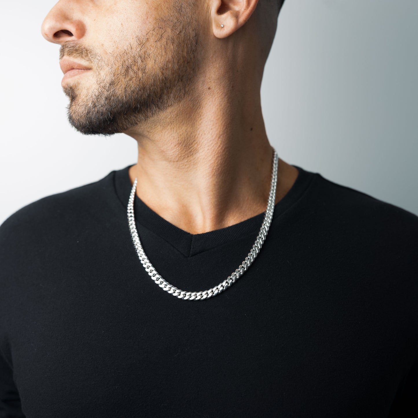 999 Handmade Silver Miami Cuban Chain 7mm