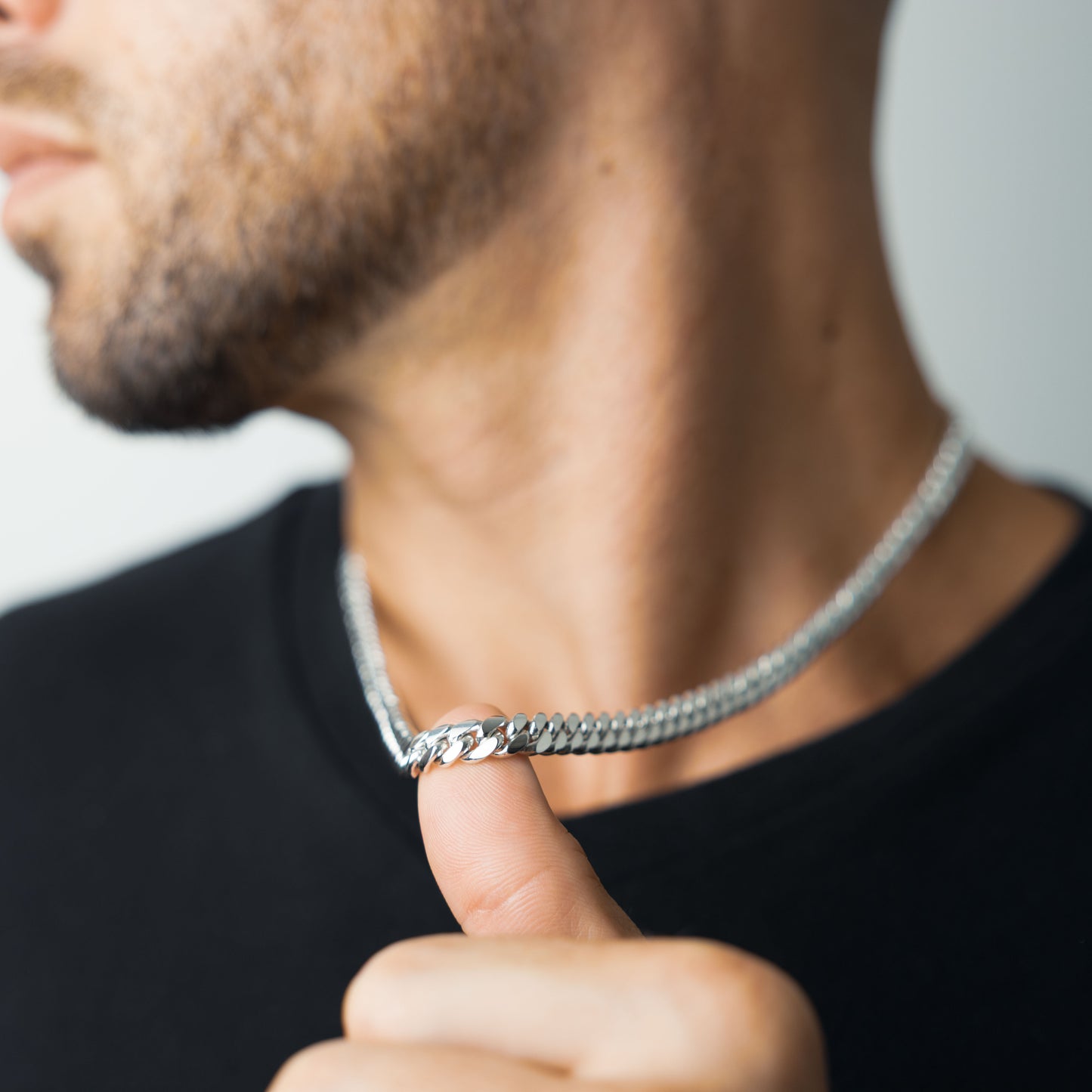999 Handmade Silver Miami Cuban Chain 7mm