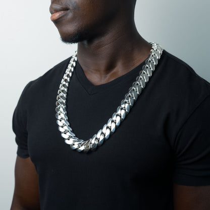 999 Handmade Silver Miami Cuban Kilo Chain 1000g