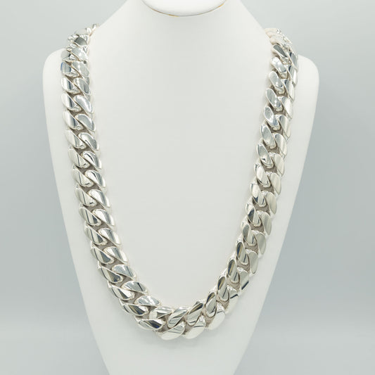 999 Handmade Silver Miami Cuban Kilo Chain 1000g