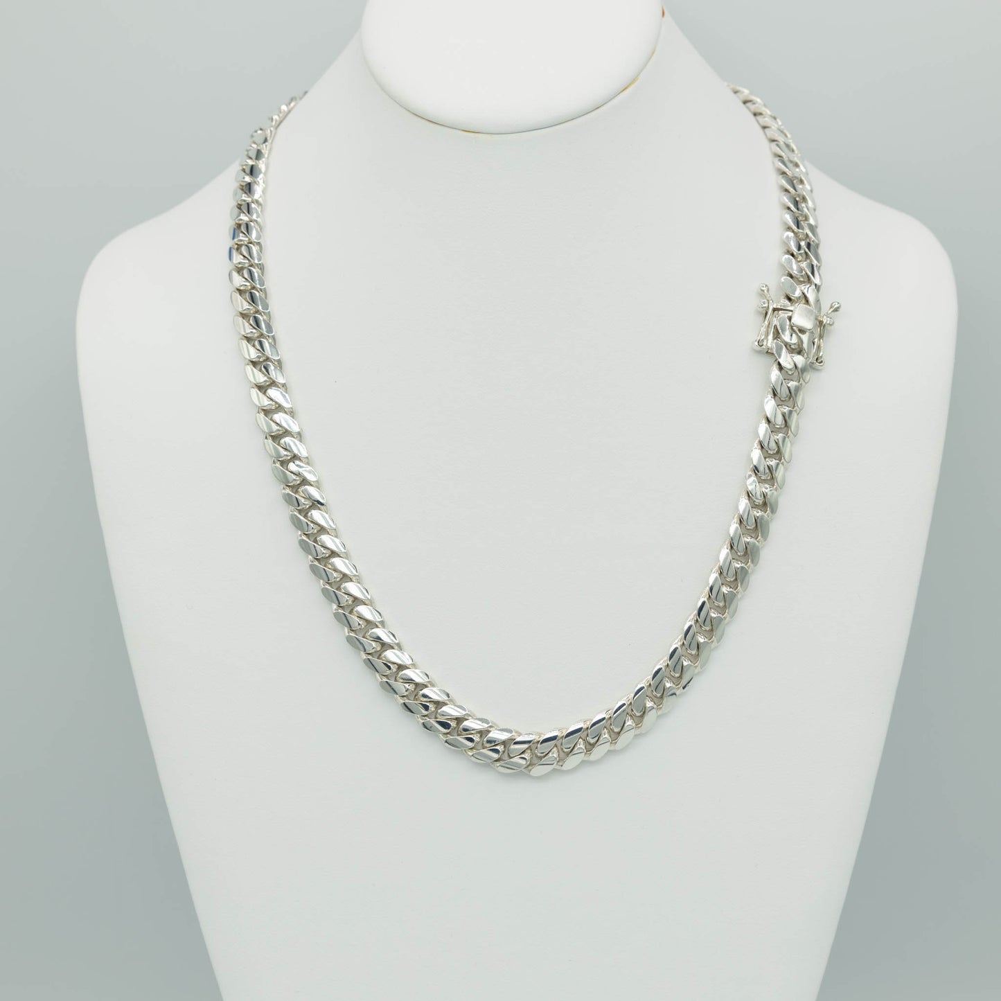 Pure Silver Miami Cuban Chain 10mm