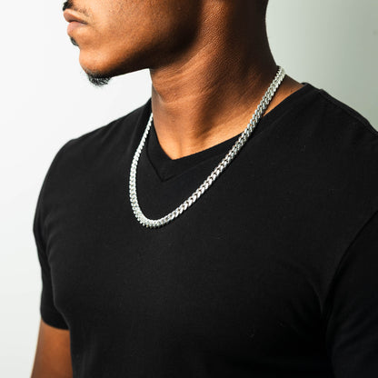 Pure Silver Miami Cuban Chain 8mm