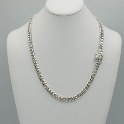 Pure Silver Miami Cuban Chain 8mm