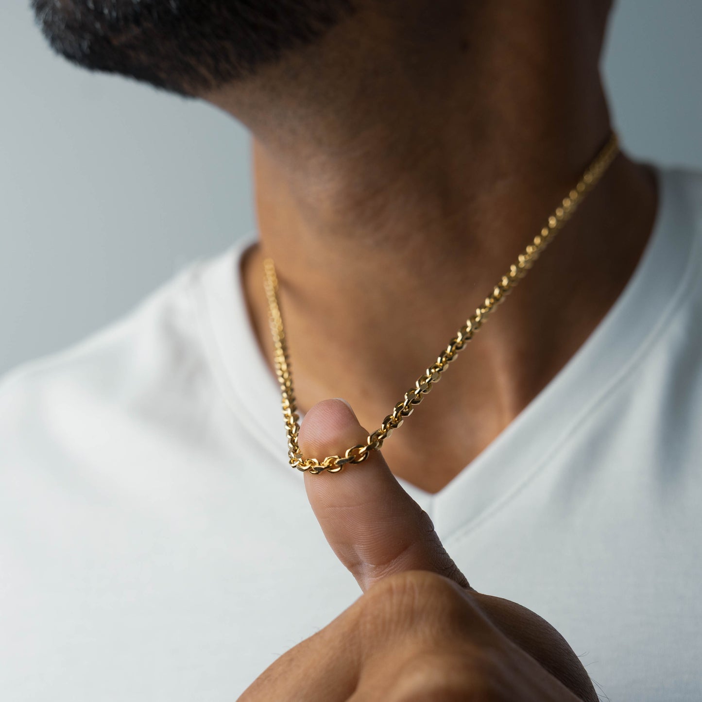 Solid Gold Hermes Chain 4mm