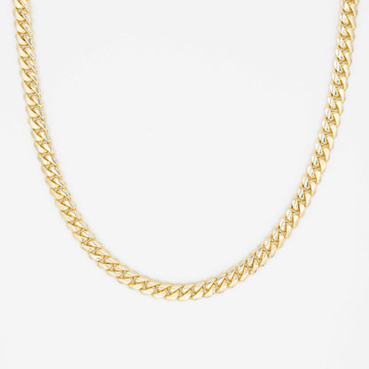 Solid Gold Miami Cuban Chain 9mm