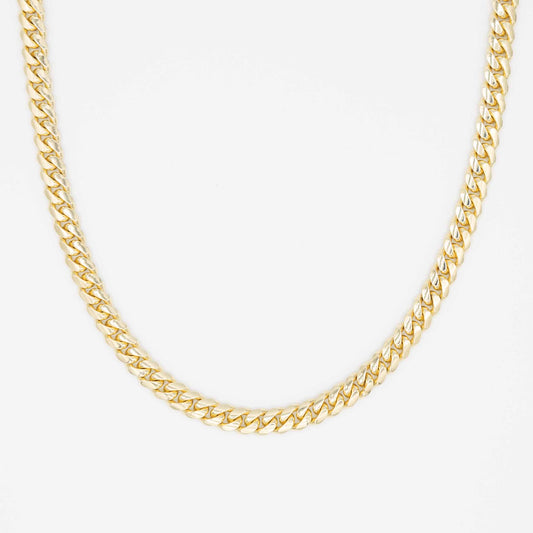 Solid Gold Miami Cuban Chain 9mm