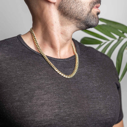 Solid Gold Miami Cuban Chain 9mm