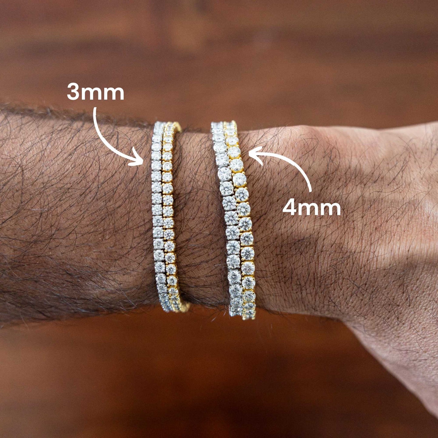 3mm Tennis Bracelet Moissanite