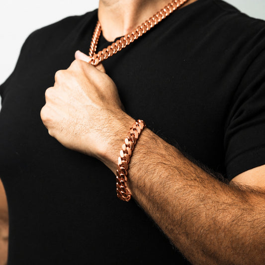 Pure Copper Miami Cuban Bracelet 12mm