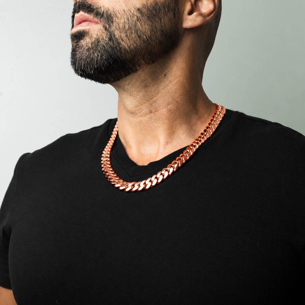 Pure Copper Miami Cuban Chain 12mm