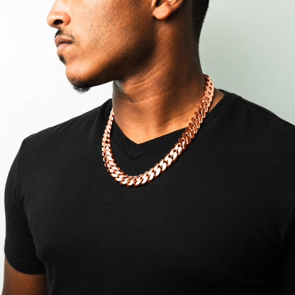 Pure Copper Miami Cuban Chain 15mm