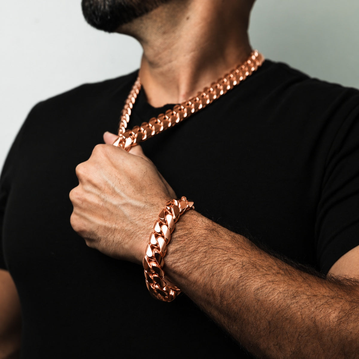 Pure Copper Miami Cuban Bracelet 18mm