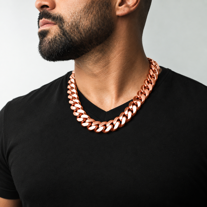 Pure Copper Miami Cuban Chain 20mm
