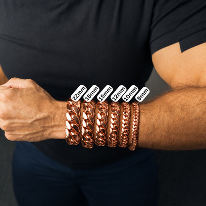 Pure Copper Miami Cuban Chain 15mm