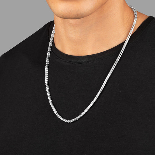 3.5mm Silver Franco Chain